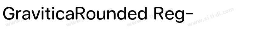 GraviticaRounded Reg字体转换